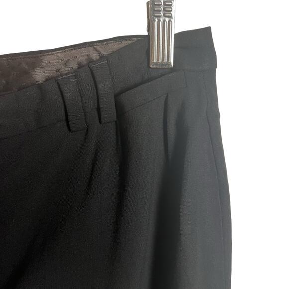 Banana Republic Martin Black Wide Leg Wool Trouser Dress Pants Size 2 Short - Picture 6 of 10
